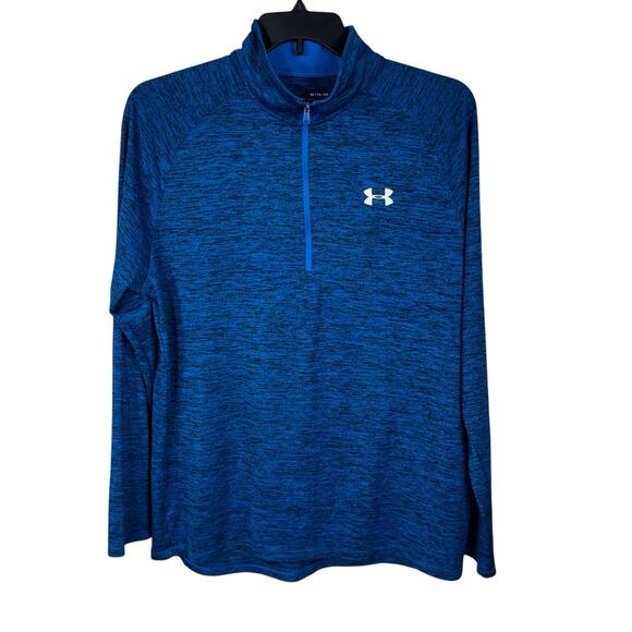 Under Armour X-Large Mens 1/4 Zip Pullover Shirt Loose Fit Long Sleeves Stretch - Picture 1 of 6
